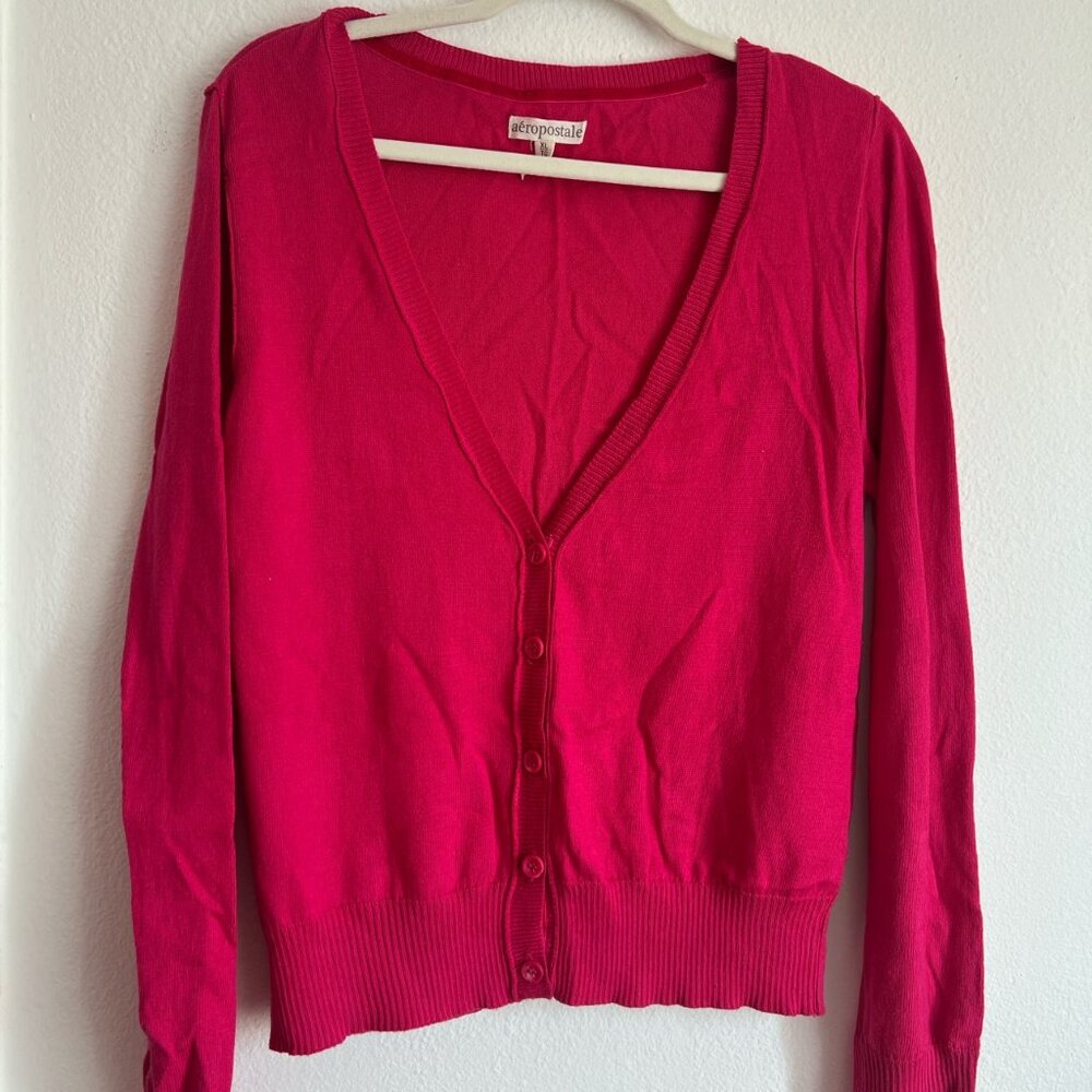 Aeropostale Pink Cardigan